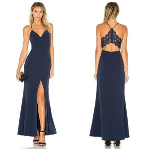 *NWOT* Lovers + Friends Navy Helena Gown